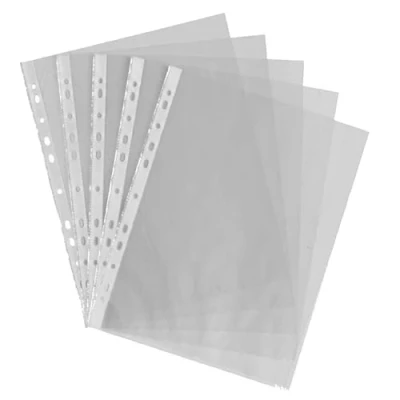 Afbeelding van 50 Stks A4 Plastic Ponsen Zakken 30 Micron voor Mappen Filing Portefeuilles Mouwen