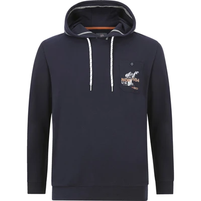 Afbeelding van Jan Vanderstorm Adith Hoodie, Heren, Maat: Large, Dunkelblau