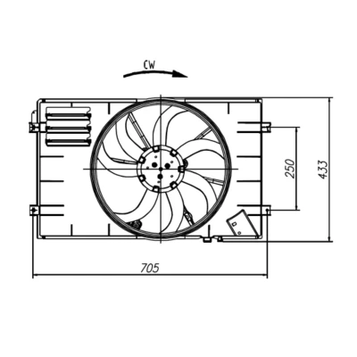 Afbeelding van Koelventilatorwiel NRF 47927