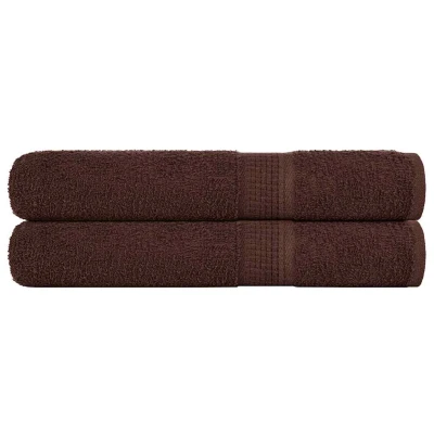 Afbeelding van vidaXL Handdoeken 2 st 100x200 cm 360 g/m² 100% katoen bruin