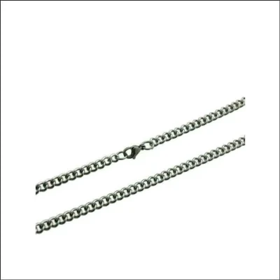 Afbeelding van open gourmetketting staal zilverkleurig 5mm 70cm