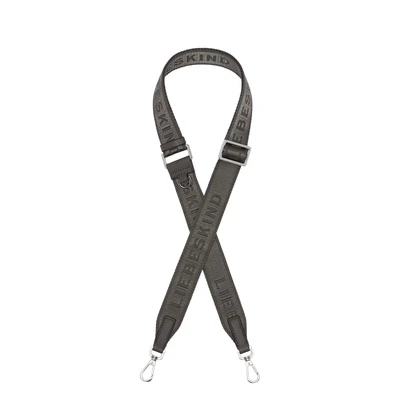 Afbeelding van LIEBESKIND BERLIN Schouderriem Accessoires voor tassen Small Webbing Shoulder Strap Dark Grigio Donkergrijs