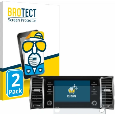 Afbeelding van BROTECT Screenprotector voor Skoda Amundsen Kodiaq 2023 Infotainment System 8&quot; Folie Beschermfolie matte (2 Stuks)