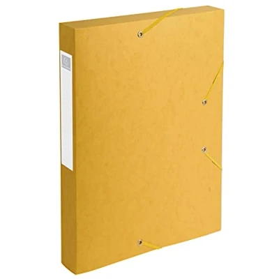 Afbeelding van Boite de classement livree a plat cartobox dos 40mm carte lustree nature future