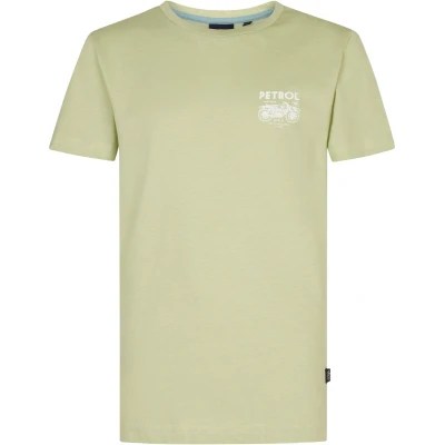 Afbeelding van Petrol Industries Jongens Backprint T shirt Bayfront Groen Maat 116