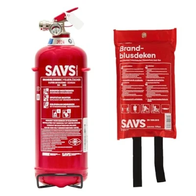 Afbeelding van SAVS® Brandblus box Schuimblusser + Blusdeken M