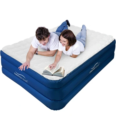 Afbeelding van AeroRest Cloud Top luchtbed 2 persoons 210 cm lengte Afritsbaar topmatras Met ingebouwde pomp Inclusief draagtas