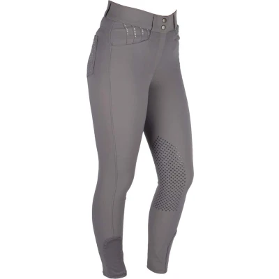 Afbeelding van Mondoni Crystal II High Waist Knie Grip rijbroek grijs maat:44