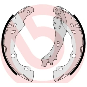 Afbeelding van Brembo Remschoen set S 23 523