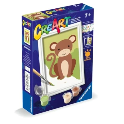 Afbeelding van Ravensburger CreArt Wild Monkey Schilderen op Nummer Vanaf 7 jaar