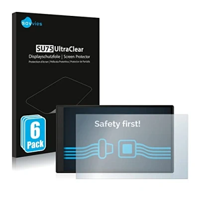 Afbeelding van Savvies Screenprotector voor Garmin DriveSmart 76 MT D Folie Beschermfolie transparant (6 Stuks)