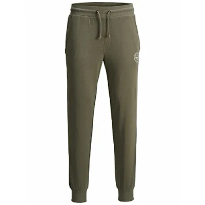 Afbeelding van JACK &amp; JONES Heren joggingbroek regular fit joggingbroek, Dusty Olive, XXL