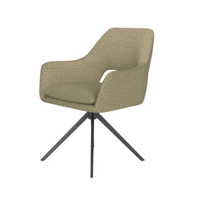 Afbeelding van Housecraft Living Mos Eetkamerstoel Draaibaar Metaal Pistache groen