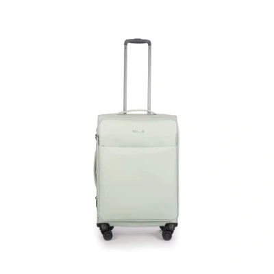 Afbeelding van Stratic Light + koffer met zachte schaal, reiskoffer, trolley, handbagage, TSA kofferslot, 4 wielen, uitbreidbaar, munt, 67 cm, 38