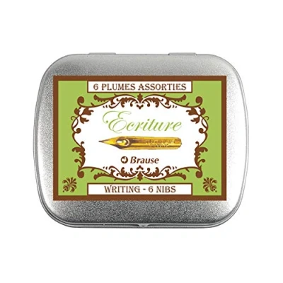 Afbeelding van Herbin 21002B schrijfveren, gesorteerd, 6 stuks