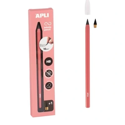 Afbeelding van Infinity Potlood HB Roze behuizing Geen puntenslijper nodig