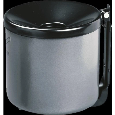 Afbeelding van Veiligheidswandasbak 0.6 liter 100x90mm Kantelbaar Poedercoat Grafiet