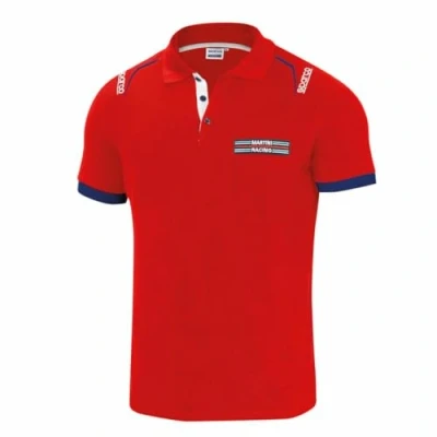 Afbeelding van Sparco Martini Racing Polo Maat L Rood Formule 1