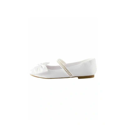 Afbeelding van Next Regular FIT MARY JANE Ballerina&#039;s voor kinderen, Maat: 37, White Polyester