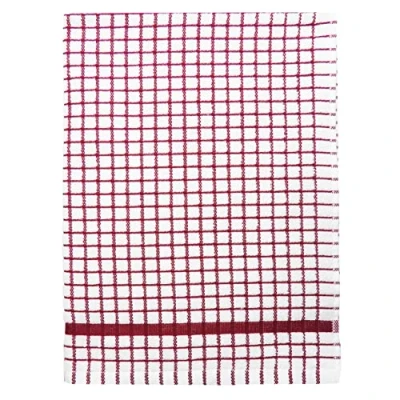 Afbeelding van Samuel Lamont &amp; Sons Poli Dri theedoek Bordeaux rood, maat 50 cm x 70 cm, 100% katoenen badstof, ultra absorberend en superzacht, machinewasbaar, bordeauxrood, eenheidsmaat