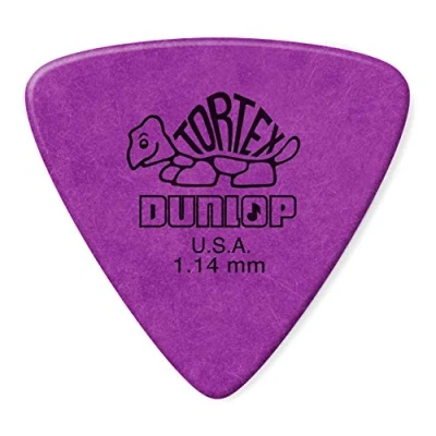 Afbeelding van Dunlop 431R114 Tortex Triangle 1.14mm plectrum paars