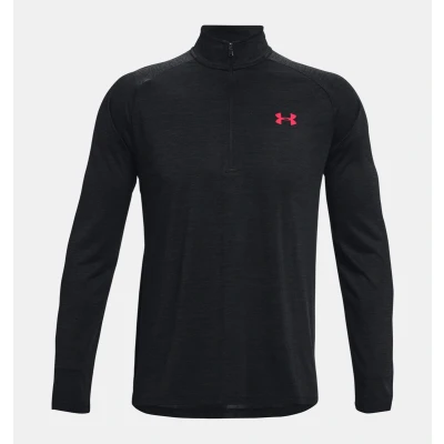 Afbeelding van Under Armour TECH 1/2 ZIP Longsleeve, Heren, Maat: Medium, Astro pink