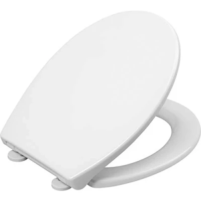 Afbeelding van Cornat WC bril &quot;Neda&quot; klassieke witte look onderhoudsvriendelijk thermoplast Quick Up &amp; Clean functie comfortabele montage van bovenaf/toiletbril/wc deksel / KSNESC00