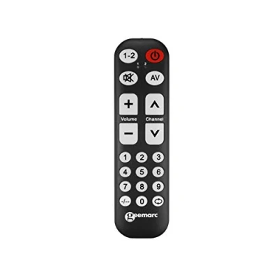 Afbeelding van Geemarc TV10 Gebruiksvriendelijke Universele Afstandsbediening met 19 Grote Programmeerbare Knoppen voor Senioren Originele Vereist Koppeling Infraroodbediening