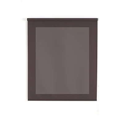Afbeelding van Uniestor, rolgordijn lichtdoorlatend Basic Bruin grijsachtig GRISACEO 100 x 175