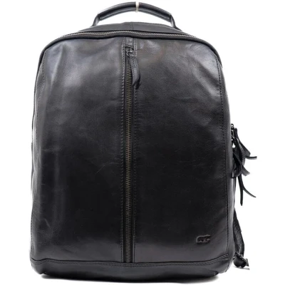 Afbeelding van Bear Design Kae Leren Laptoprugzak 15,6 inch Zwart