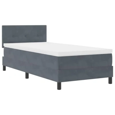 Afbeelding van vidaXL Boxspring Bed Set van 4 Donkergrijs