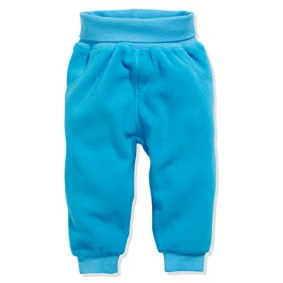 Afbeelding van Schnizler Uniseks baby pompbroek fleece met gebreide tailleband joggingbroek, Turquoise (Aquabau 23), 74 cm