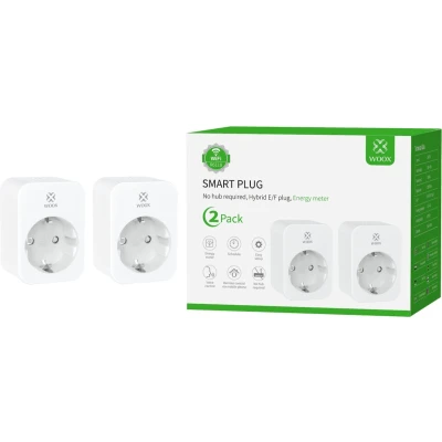 Afbeelding van WOOX R6118 2 PACK Smart Plug Energy Monitoring Alexa &amp; Google Assistant No Hub Required