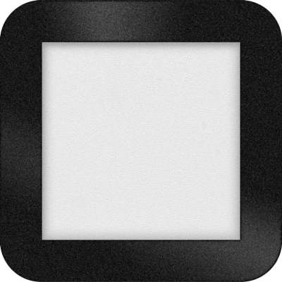 Afbeelding van ETH Anne LED plafonnière 4 settings zwart 17x2.7cm 10W IP44 Vierkant