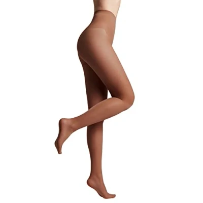 Afbeelding van Conte elegant zijdezachte damespanty met verstevigd slipje dunne extreem elastisch BIKINI 40 kleur bruin maat 8 Mokka 2