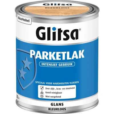 Afbeelding van Glitsa Parketlak Glans 0,75l Blanke lak &amp; Beits