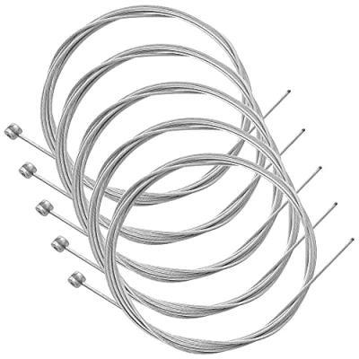 Afbeelding van cyclingcolors 5 x remkabel voor fiets, MTB, BMX, stad, 2 m, 1,5 mm, staal, verzinkt, stuks