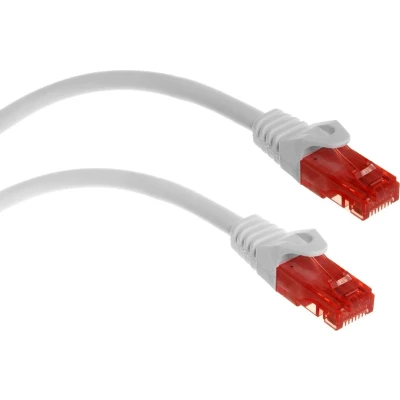 Afbeelding van Kabelkabel patchkabel UTP cat6 stekker 3 meter wit Maclean MCTV 303 W
