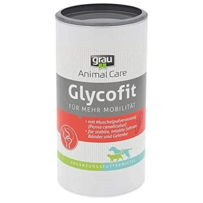 Afbeelding van GRAU het origineel Glycofit, voor een stabiel bewegingsapparaat en meer mobiliteit, 1 verpakking (1 x 500 g), aanvullend diervoeder honden