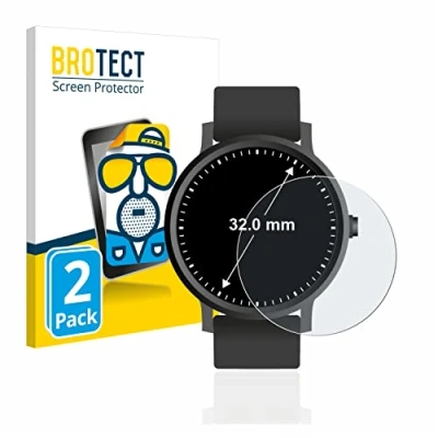Afbeelding van BROTECT Screenprotector voor Horloges (Rond, ø: 32 mm) Folie Beschermfolie matte (2 Stuks)