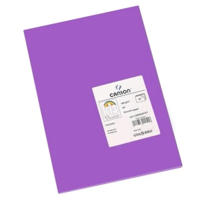 Afbeelding van Canson Iris Vivaldi A3 185 gsm Glad Kleurpapier Licht Grijs g/m² 29.7x42cm Violet