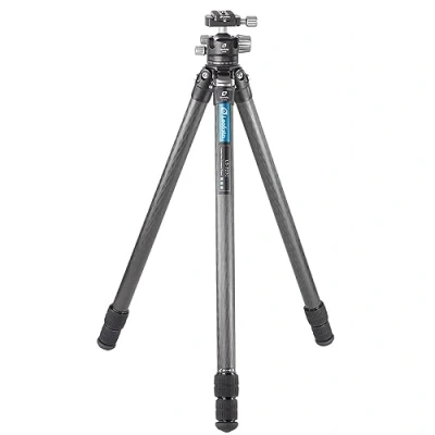 Afbeelding van Leofoto Ranger Carbon Statief inclusief Ball Head Twist Lock systeem Benen verstelbaar in 3 hoeken Ideaal voor macrofotografie LS 323C+LH 40