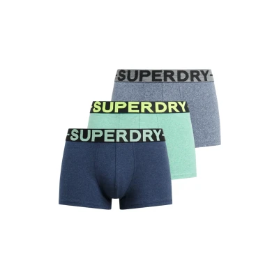 Afbeelding van Superdry Mannen Triopak Slips Blauw Grootte: M