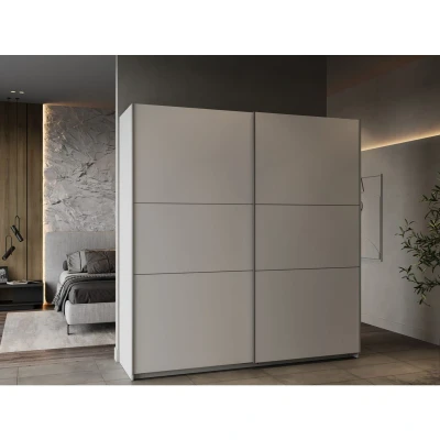 Afbeelding van GHOST kledingkast Matwit decor 2 schuifdeuren L.194,5 x D.59,9 H.203 cm DEMEYERE