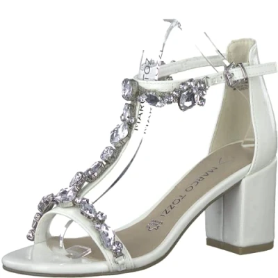 Afbeelding van MARCO TOZZI 2 28307 20 damessandalen, Ivory Patent, 40 EU