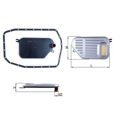 Afbeelding van Mahle Original Filter/oliezeef automaatbak HX 239D