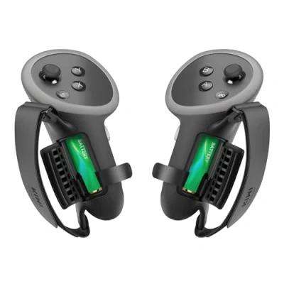 Afbeelding van KIWI design Comfortcontrollergrepen Compatibel met Meta Quest 3 accessoires, handriemen batterijopening