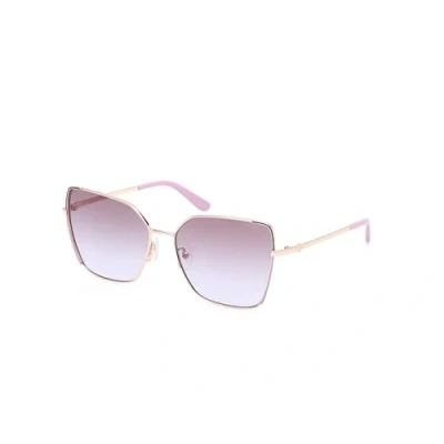Afbeelding van Guess Donna GU00192 59F Occhiali da sole Metallo Beige Marrone Farfalla Normale