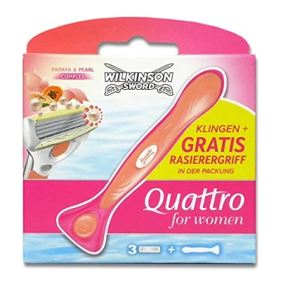 Afbeelding van Wilkinson Sword Scheermesjes Quattro For Women 3 Mesjes+Houder