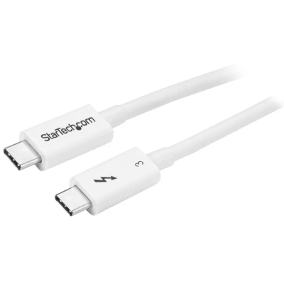 Afbeelding van StarTech.com TBLT34MM50CW 0.5m 40Gbit/s Wit Thunderbolt kabel